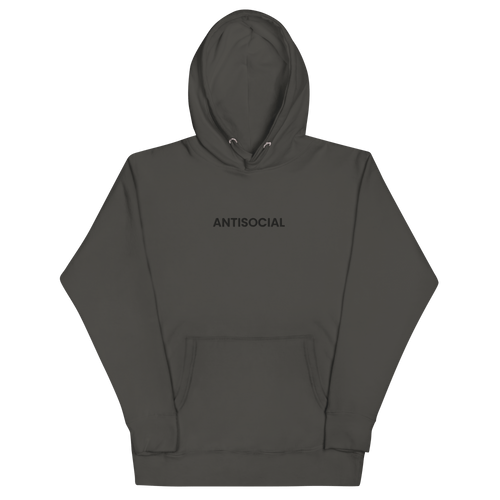 Antisocial Embroidered Hoodie