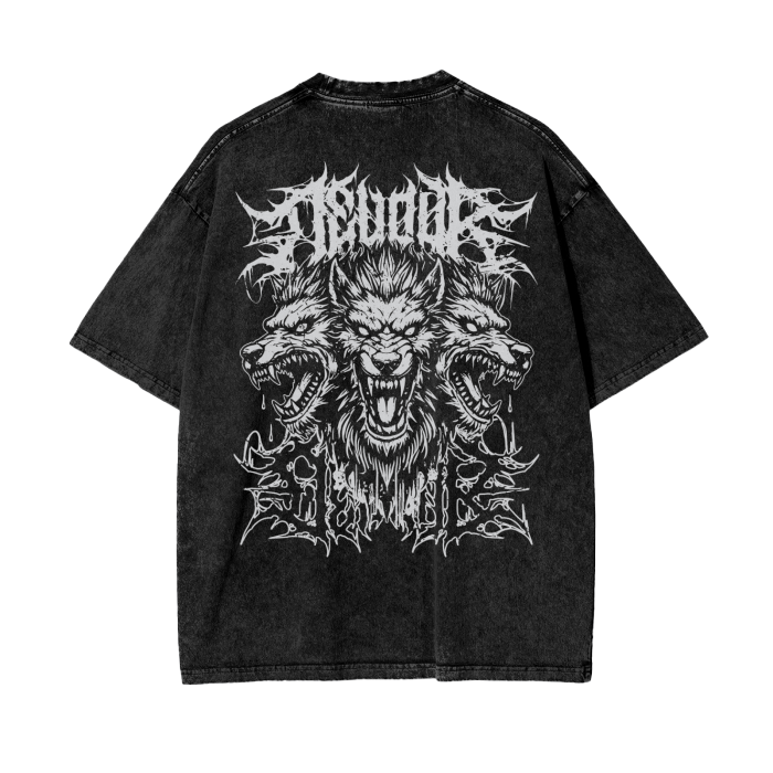 Cerberus Devour Grunge Acid Washed Tee
