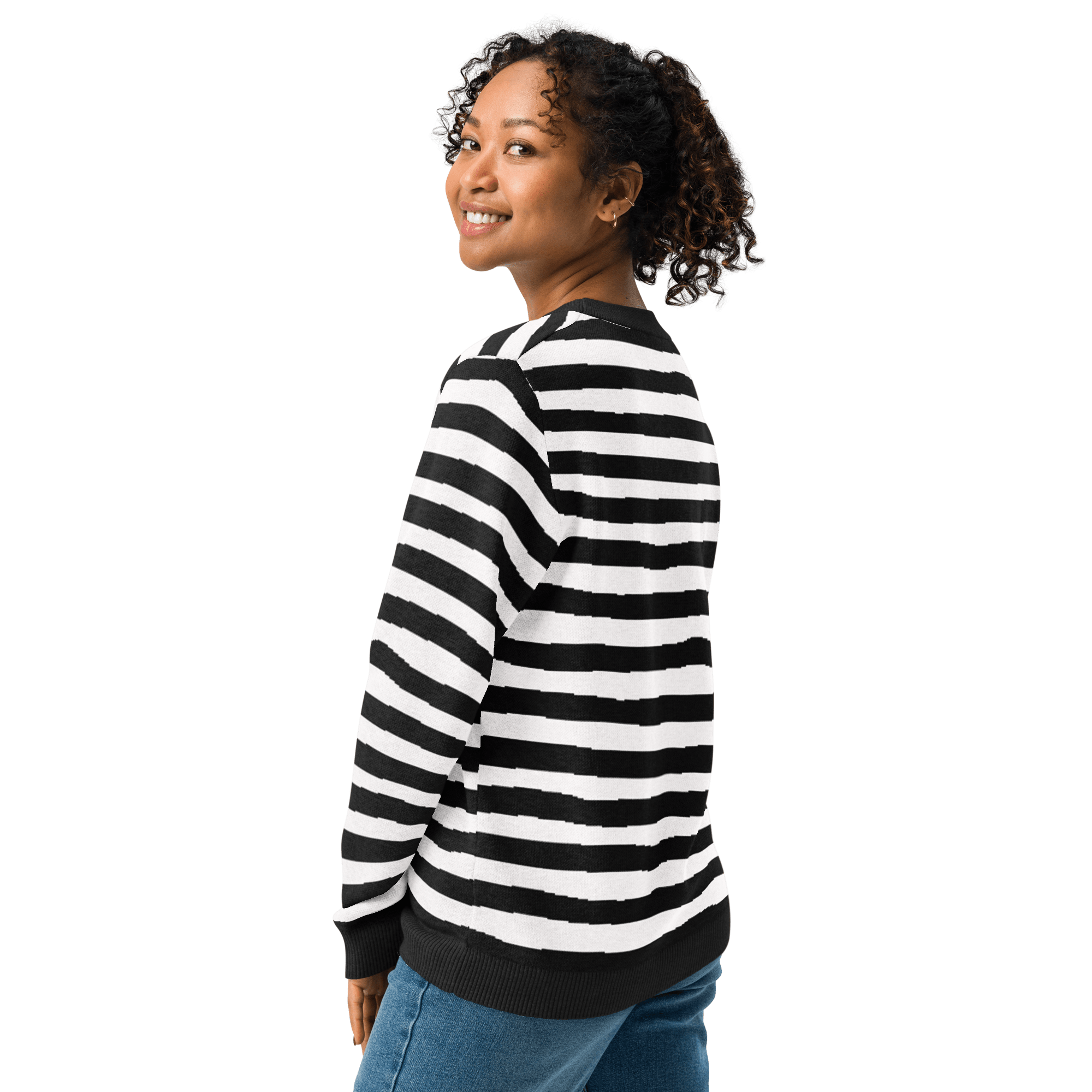 Pugsley Print Knit Crewneck Sweater
